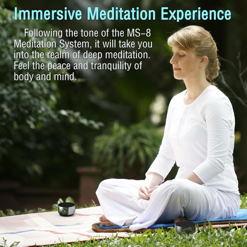 rylaxtones Meditation System,Electronic Tibetan Singing Bowl, Meditation Tone Machine,for Meditation,Mindfulness,Sound Bath,Chakra Healing, Stress Relief,Sound Therapy,Yoga Practice,Relaxation - Image 2